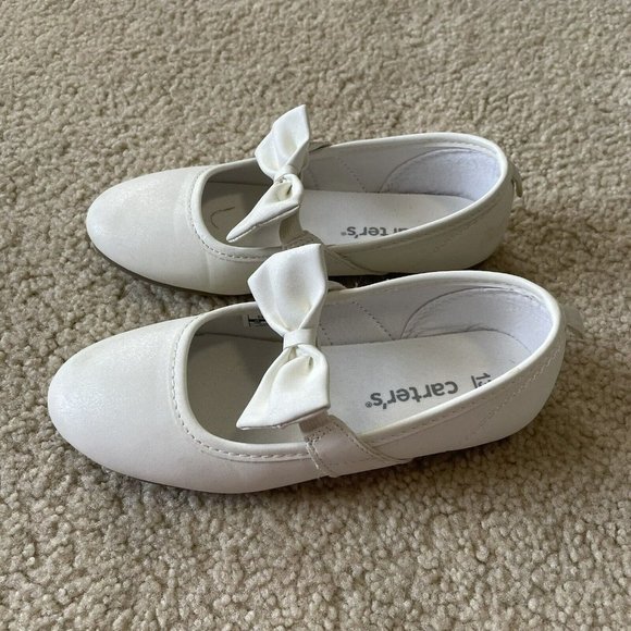 Carters Slip On White Dress Shoe Size 13 - Picture 5 of 8